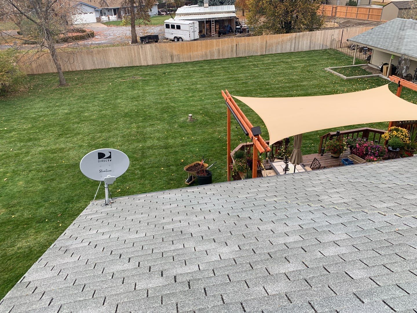 Star Idaho Single level roofing replacement using Duration Brownwood by ID Roofing LLC