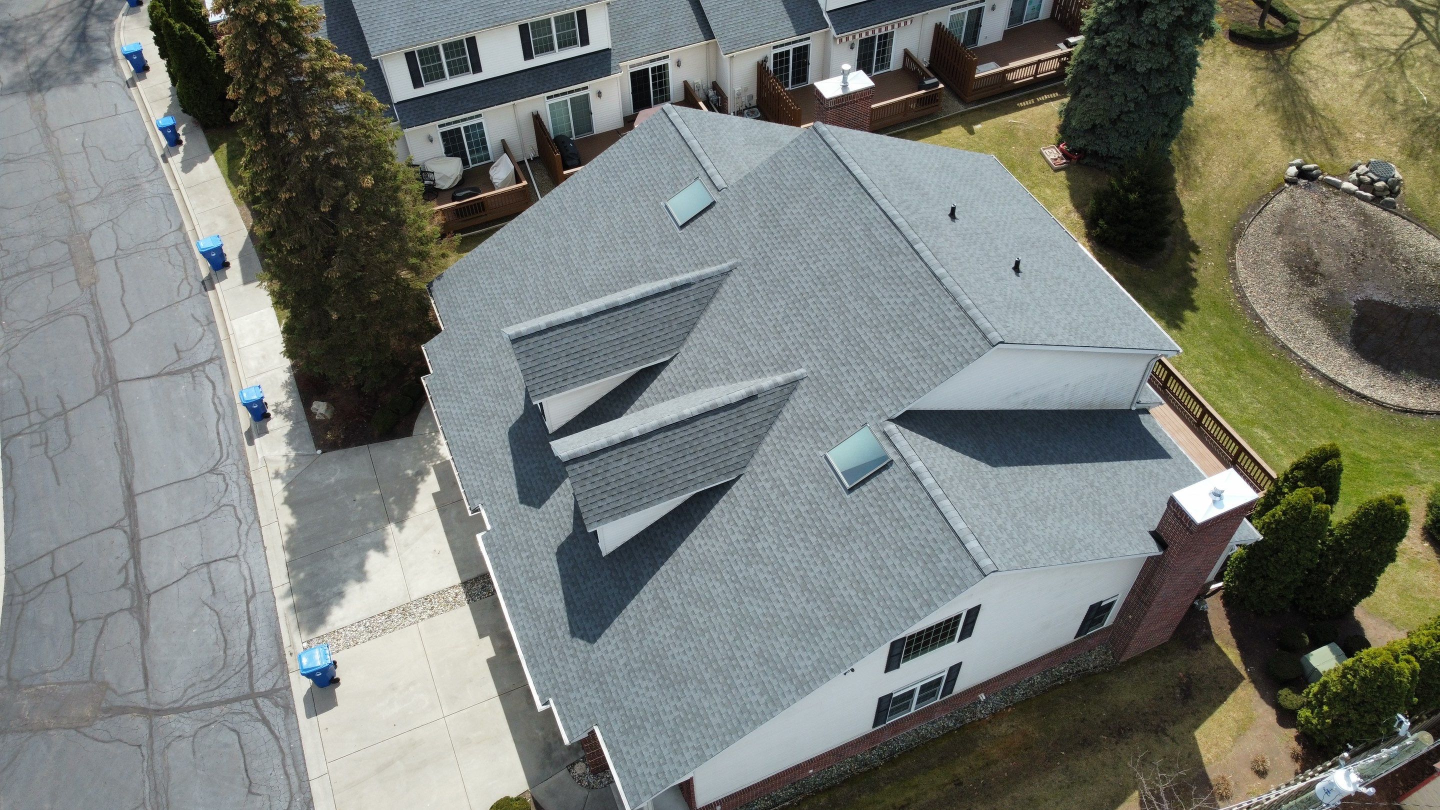 Condo Association Roof Replacement using GAF Shingles by Bloomfield Construction & Restoration