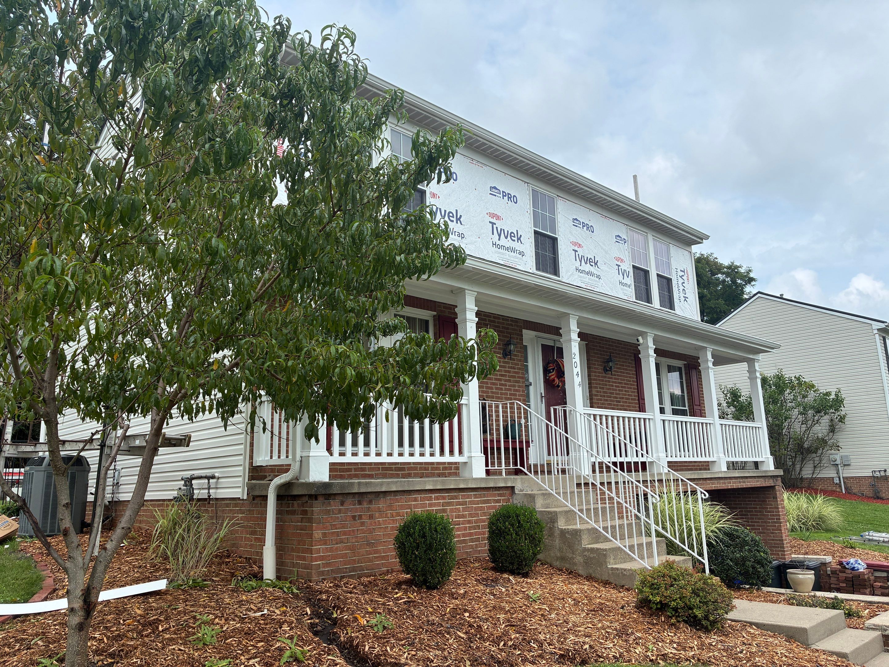Full House Siding Renovation with Tyvek Wrap in South Park by Ideal Siding Pittsburgh