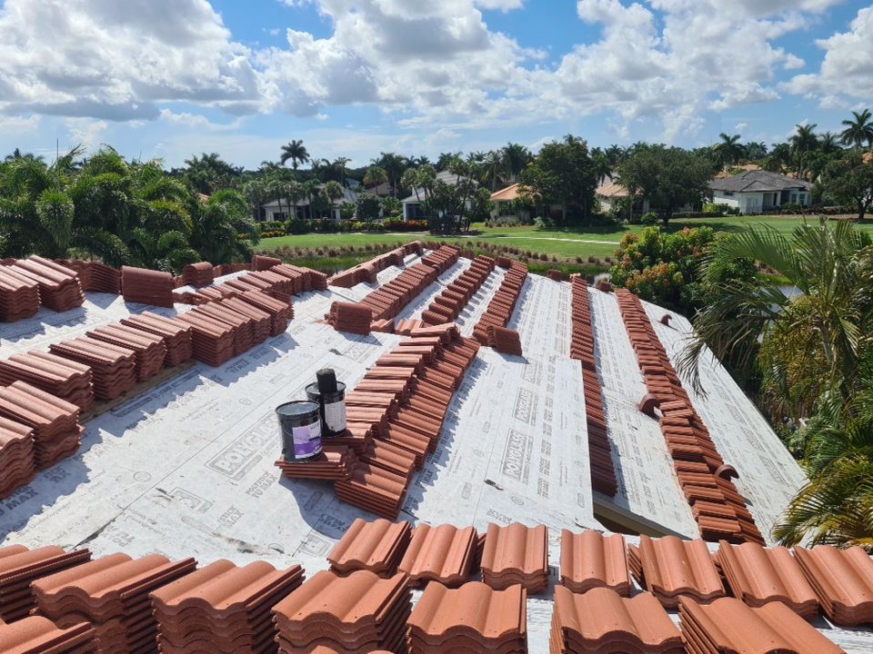 Residential Roofing Installation using Eagle Roofing Tile by BLUES BROTHERS ROOFING