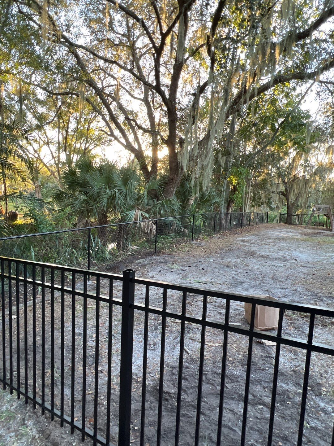 Sarasota, FL 4ft. Tall Black Aluminum & 4 ft. Tall Black Chain-link Fence by Asap fence and gates, LLC