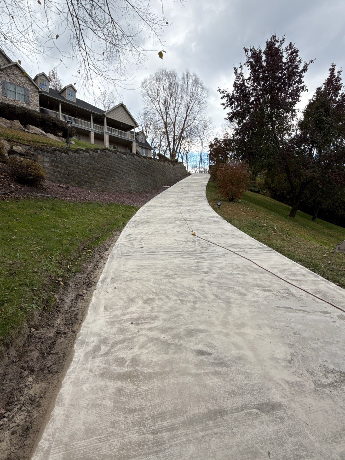 Steep Driveway Project in Sarver by Floors in a Day, Inc