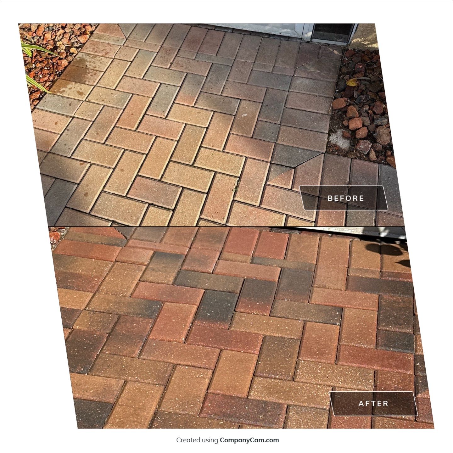 Restoring Multi-Tone Paver Driveway and Walkways in Sun City Center by Supreme Paver Experts