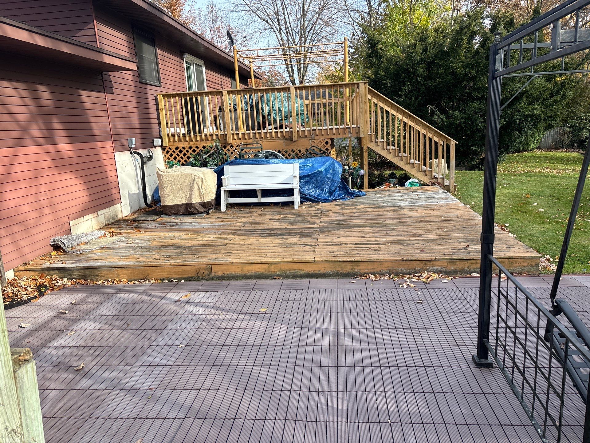 Deck Staining Project Completed in Muskegon, Michigan 49444 by Gordon Painting