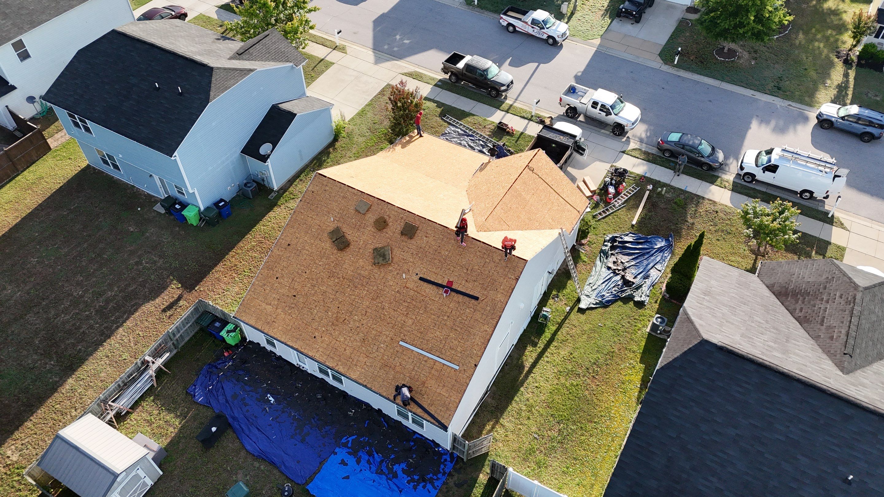 Residential Roof using Moire Black by Just Brilliant Restoration JBR