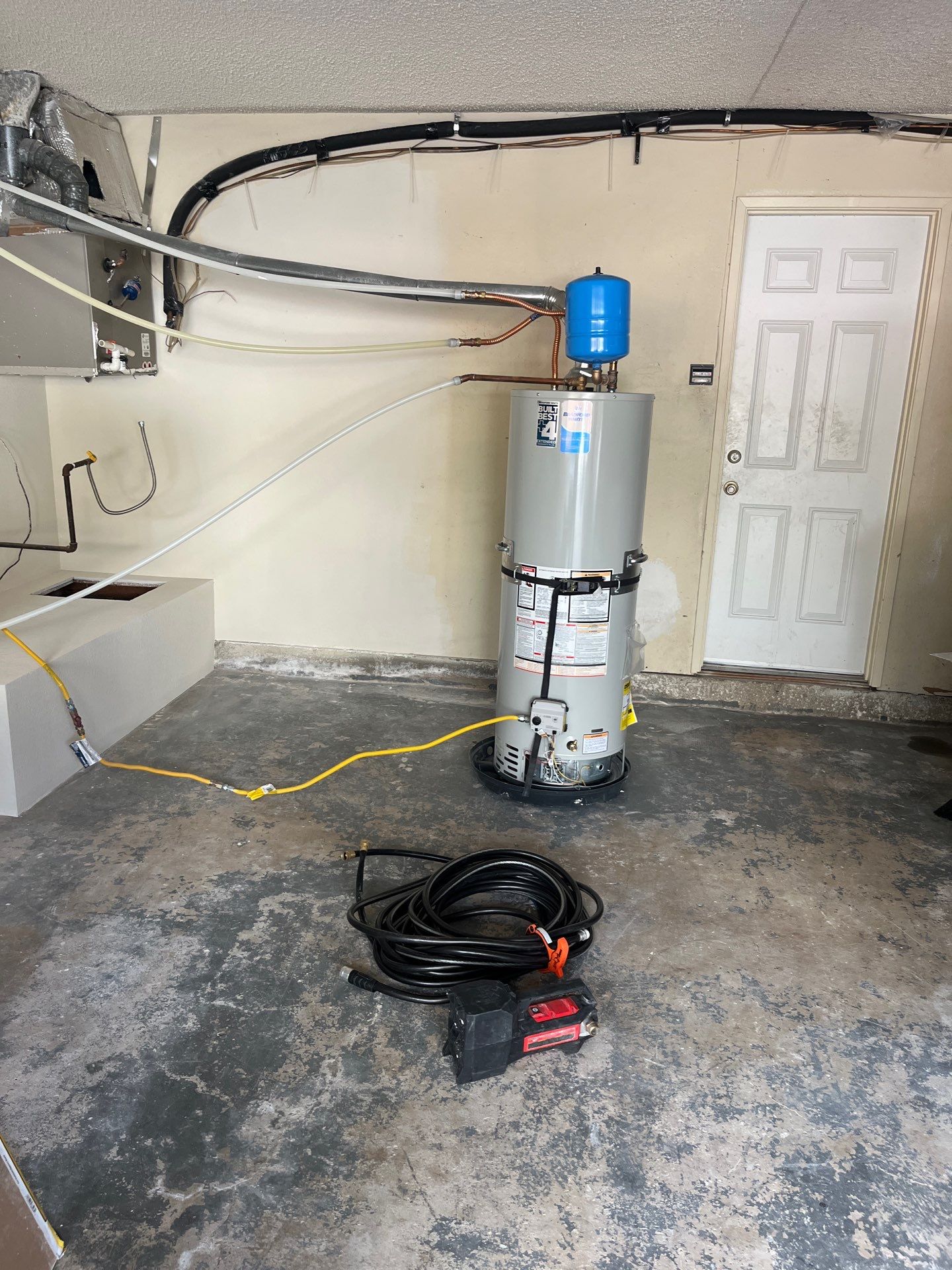Installed New Piping for Water Heater. by Us Plumbing