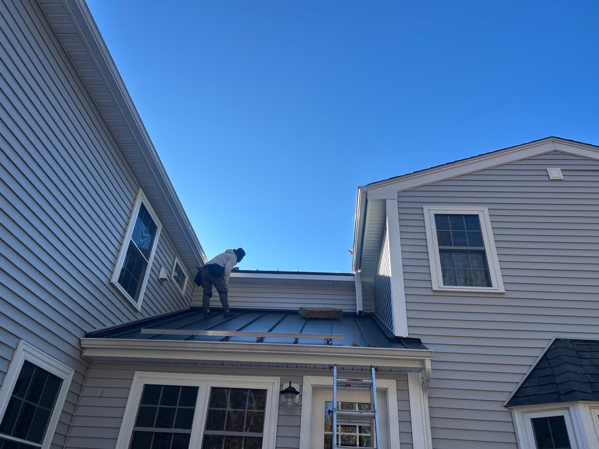 Andover Standing Seam Metal Roof with Snow Guard System by Mighty Dog Roofing of Greater Middlesex County