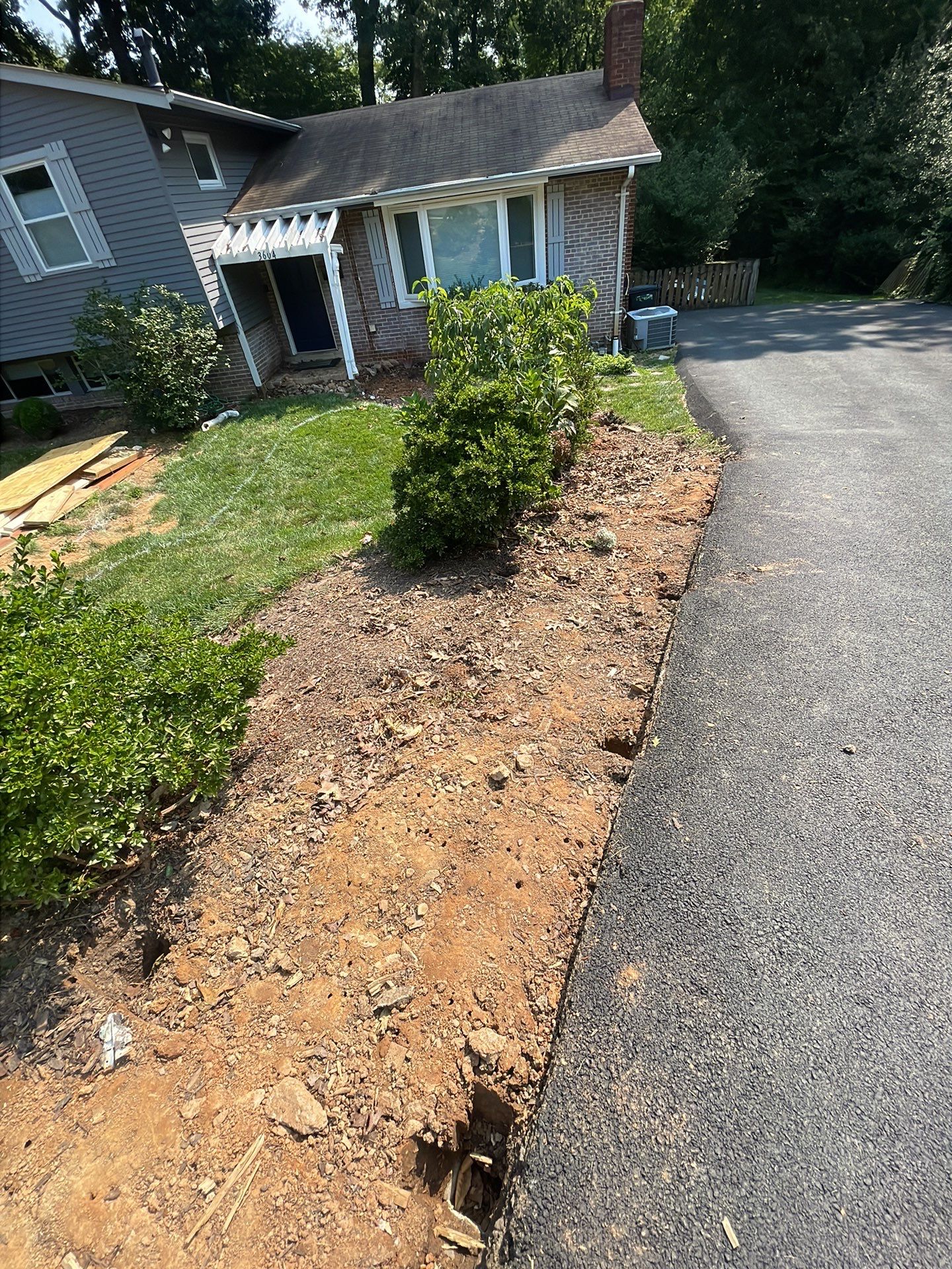 New walkway with stairs and a new front porch by Fairfax Contractors, LLC