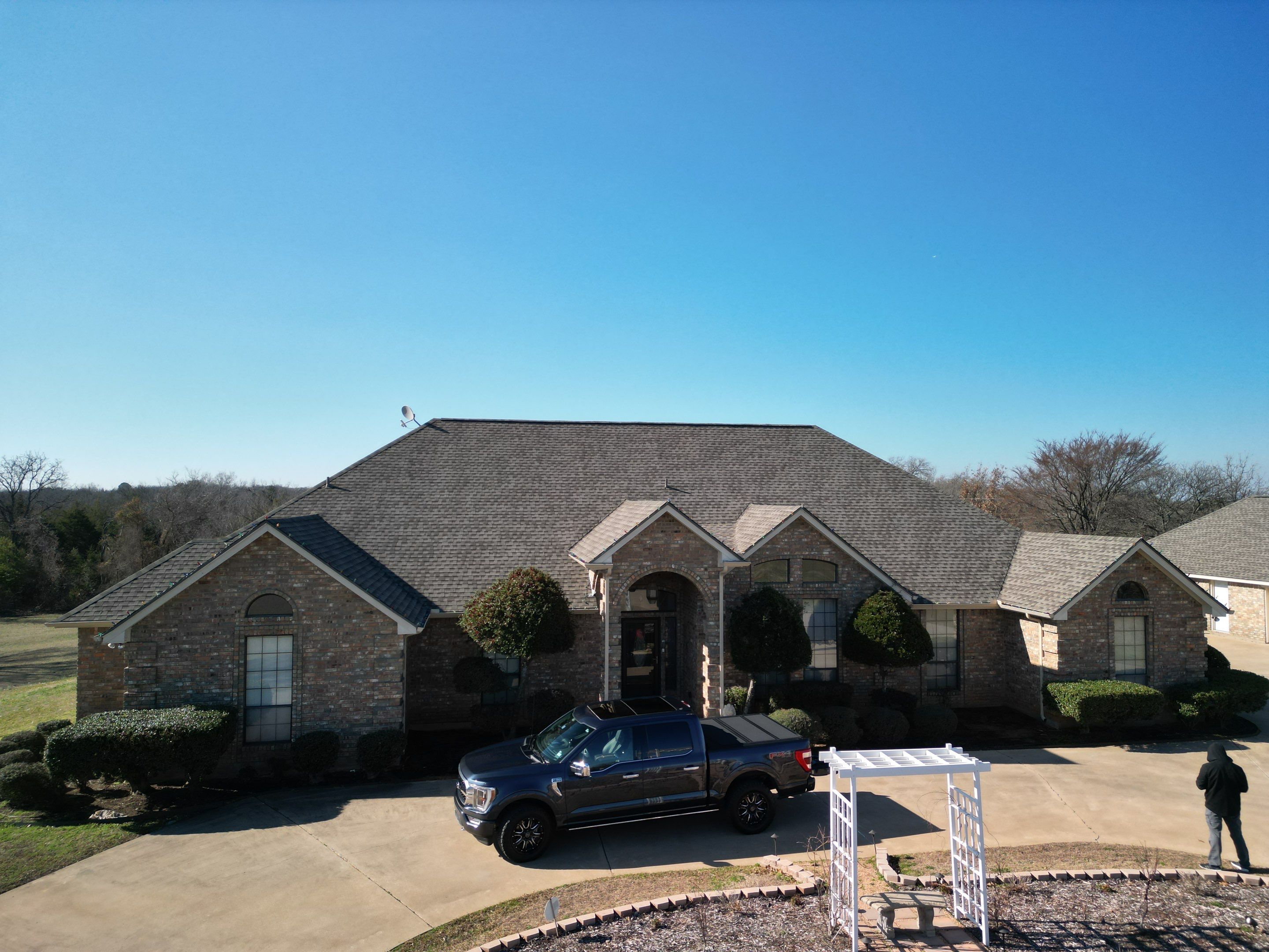 Rendon Forth Worth Texas Large Estate - Roofing Installation using GAF Timberline Armorsheild 2 Class 4 Impact Resistant Shingle System by First United Roofing & Construction