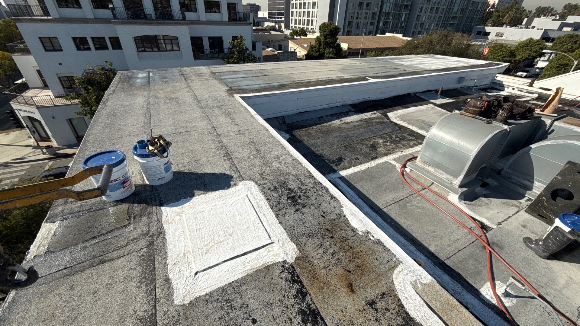 Pre-school in Santa Monica - Waterproofed with ASC Silicone Membrane System by Hull Brothers Roofing