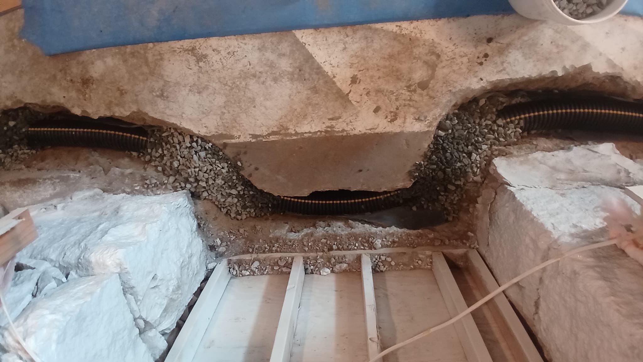 Interior French Drain & Wall Vapor Barrier Boonton NJ by Pure Service Pro, LLC 
