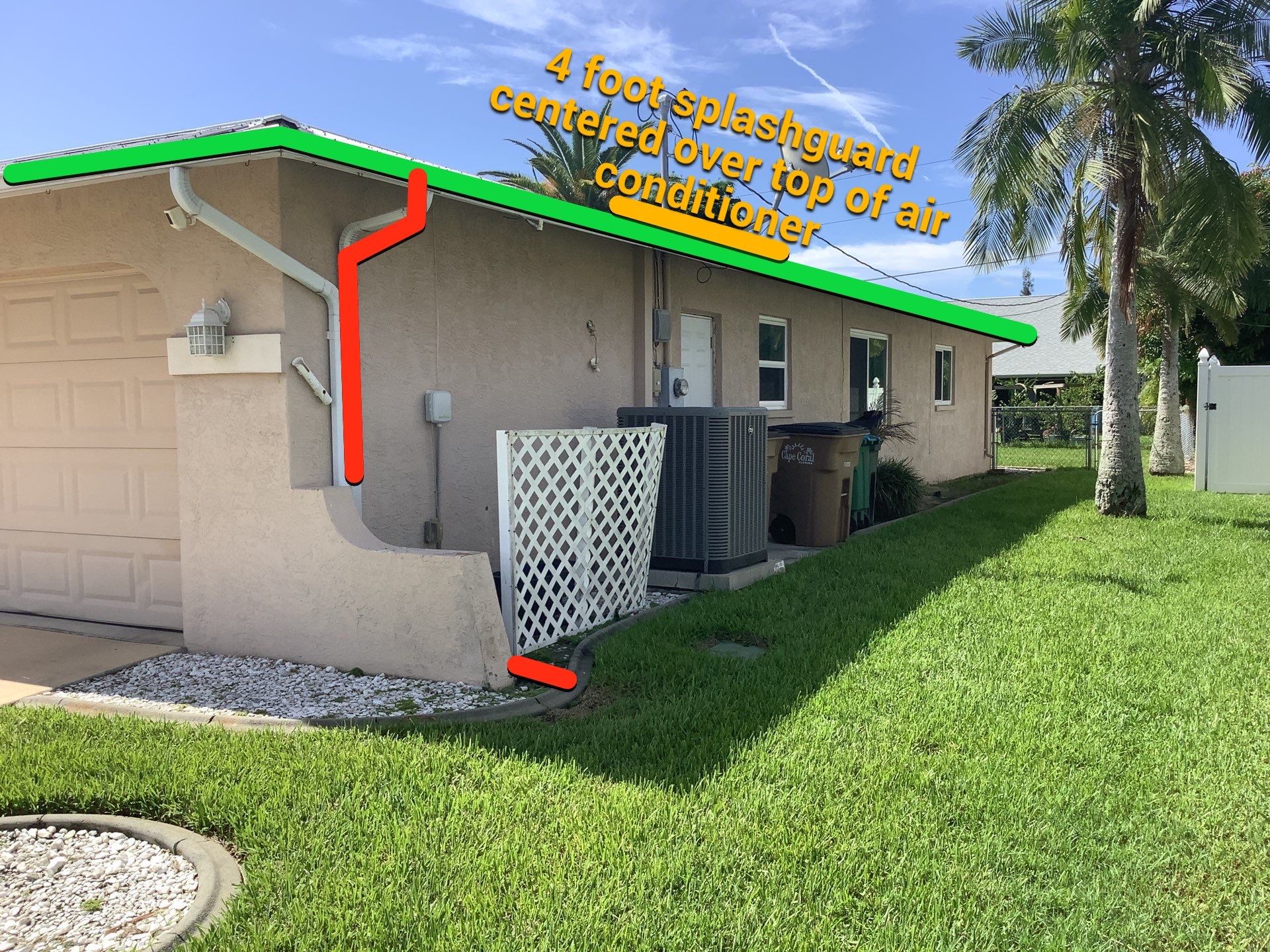 Seamless Gutters for Buildings in Cape Coral FL by Gutter Professors