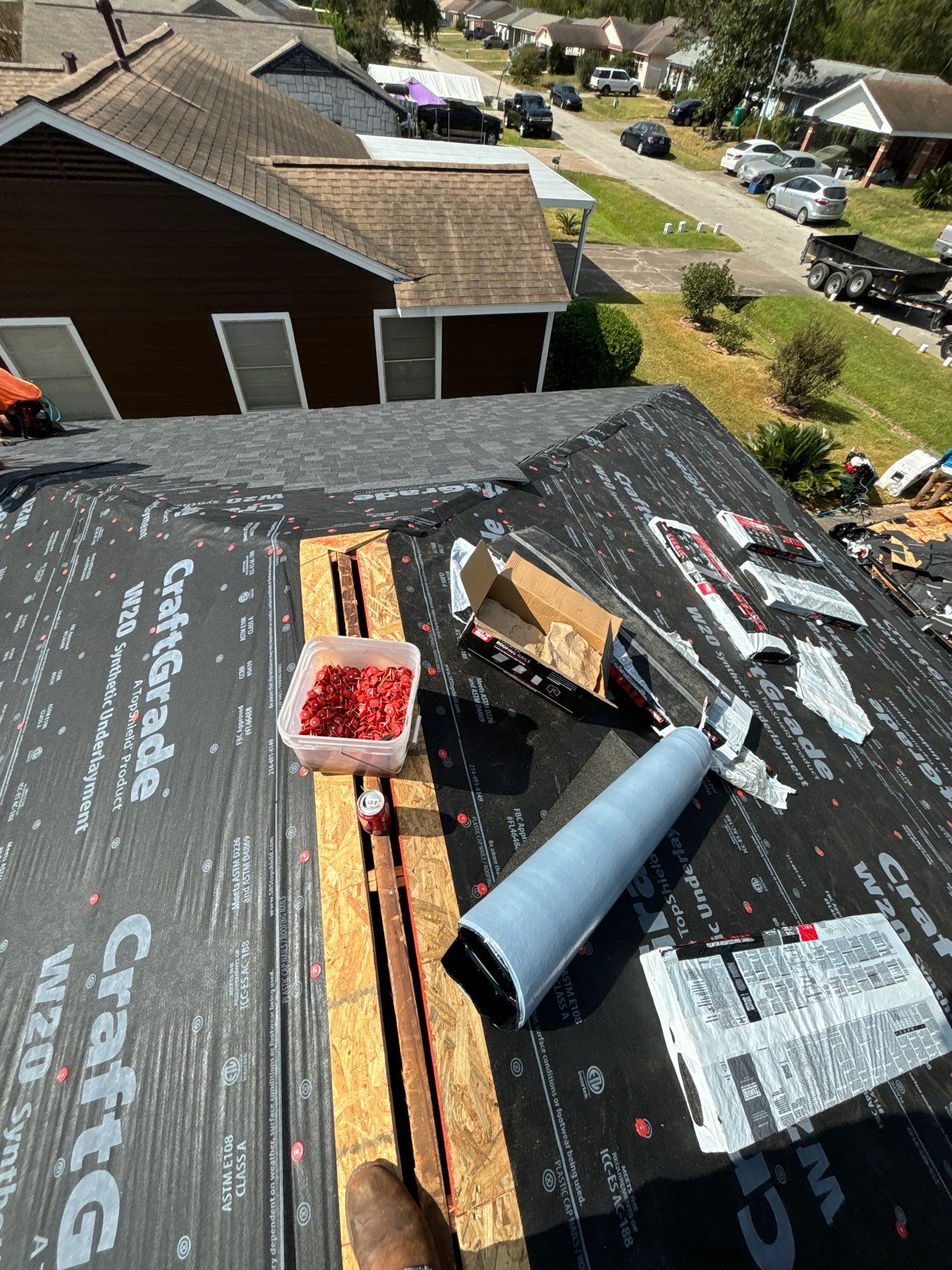 Residential Roofing Installation using Owen's Corning Duration (Lifetime) Shingles by Roof Repair Company