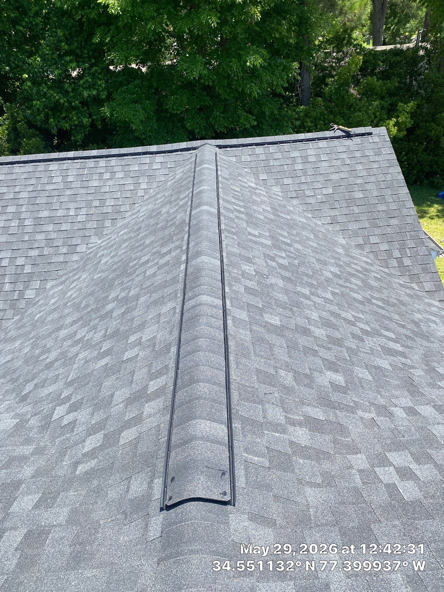 Fortified Roof Replacement in Sneads Ferry, NC using Certainteed Landmark Max Def Charcoal Black by RGR Construction and Roofing, LLC