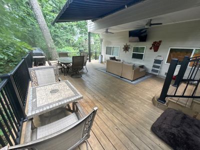 Multi-Level Wood Deck Staining and Restoration in Atlanta