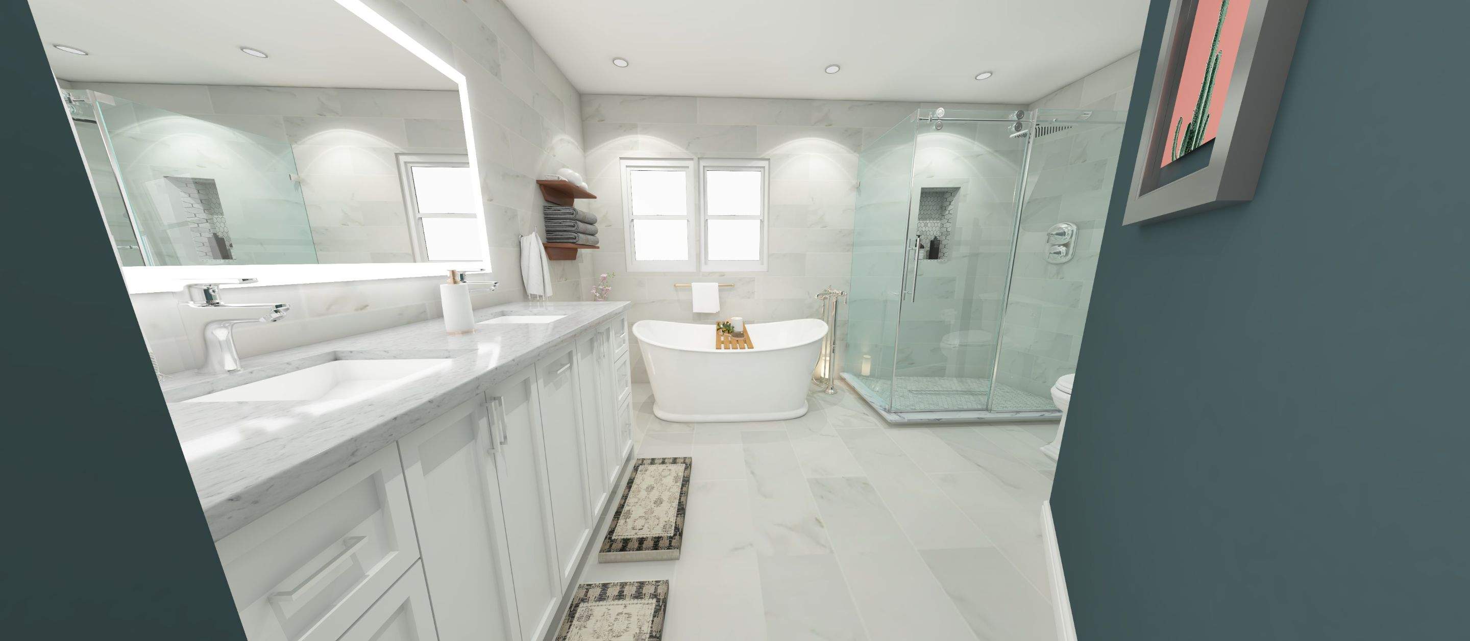 Bathroom Remodel using Tile by Home Concepts Construction