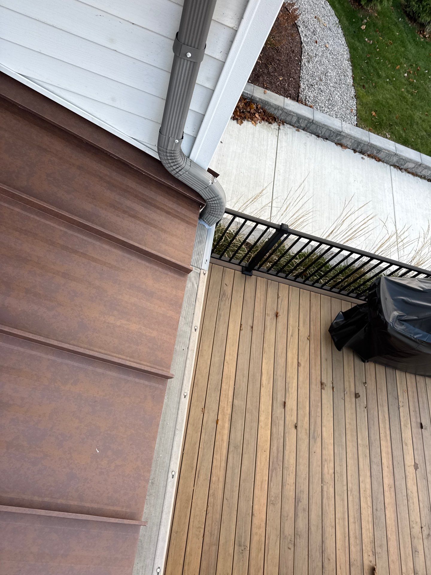 Roof Replacement using MS Standing Seam Roof Western Rust by 180 Contractors