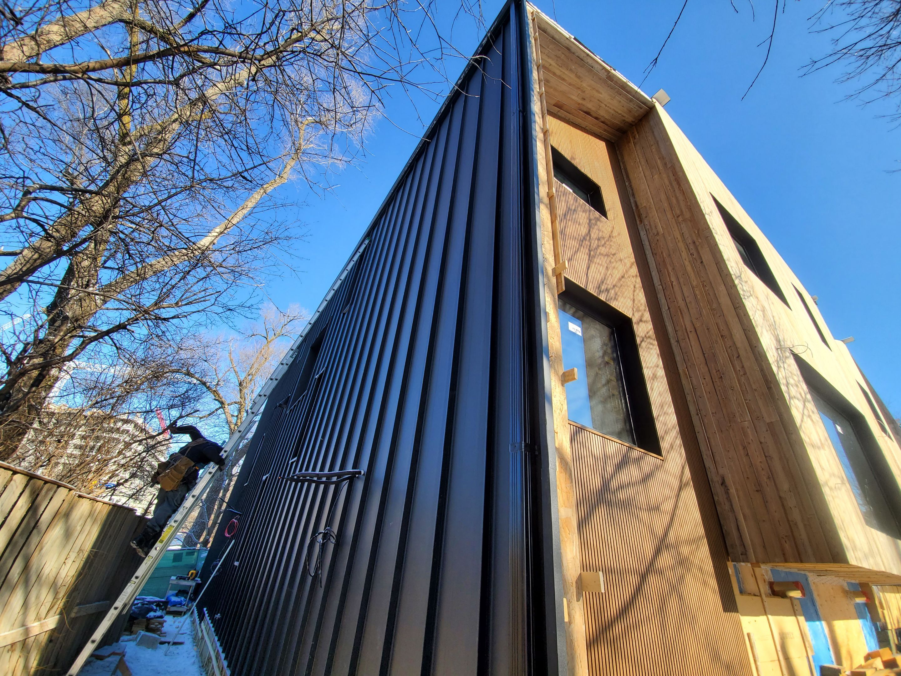 New Home Construction using 16" Standing Seam Panels by Jay Carter Roofing & Sheet Metal