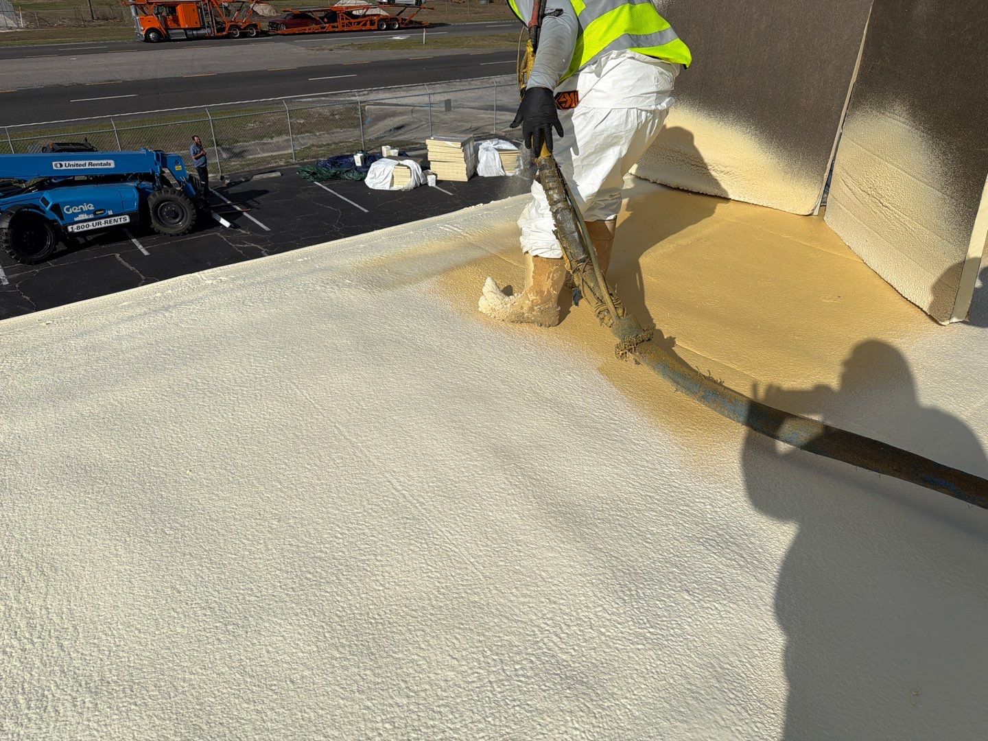 Seamless SPF Roof Installation for Bartow Commercial Office by CES Roofing