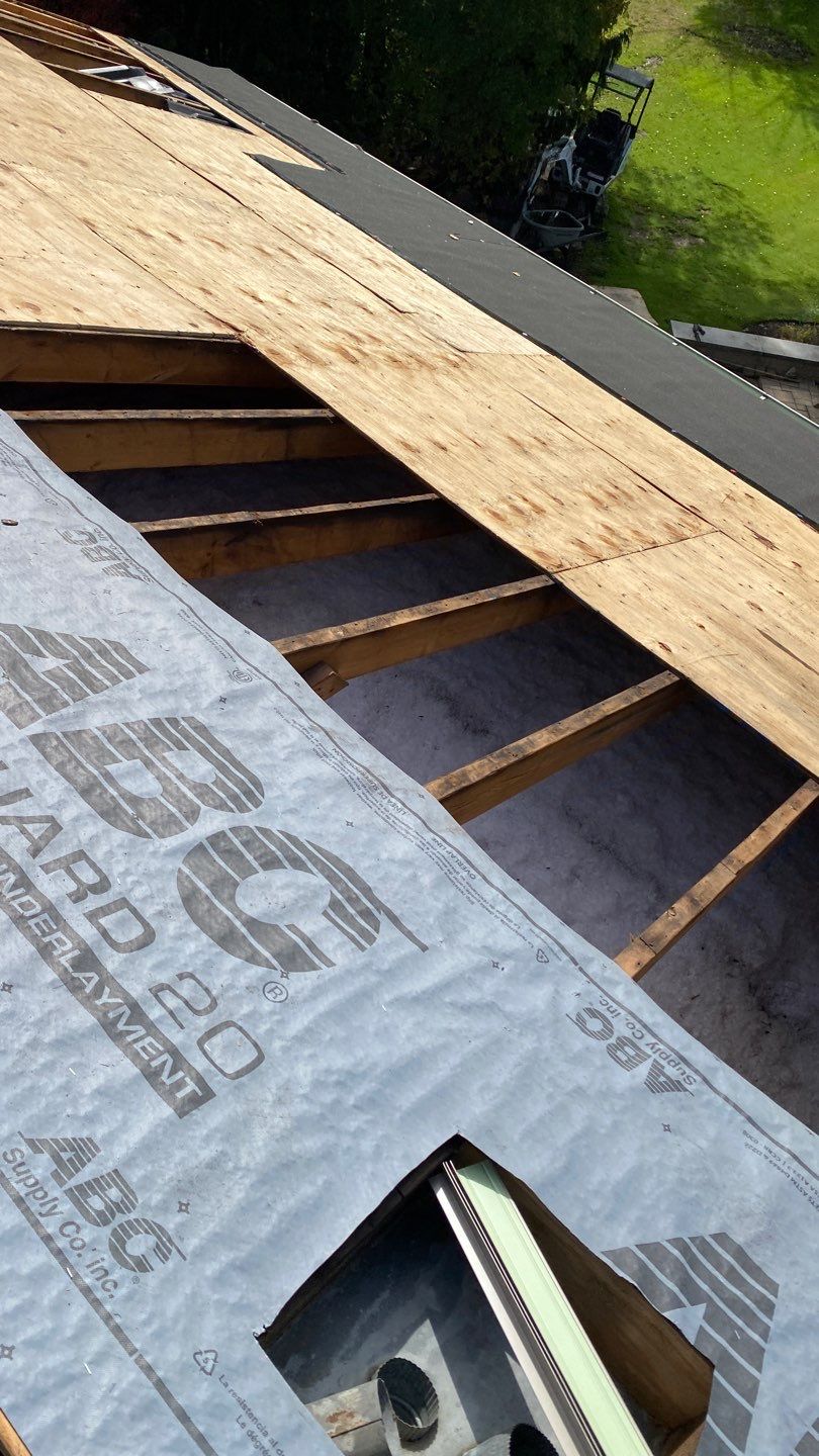 Residential Roofing Installation using Owens Corning Duration Driftwood by Absolute Roofing and Construction