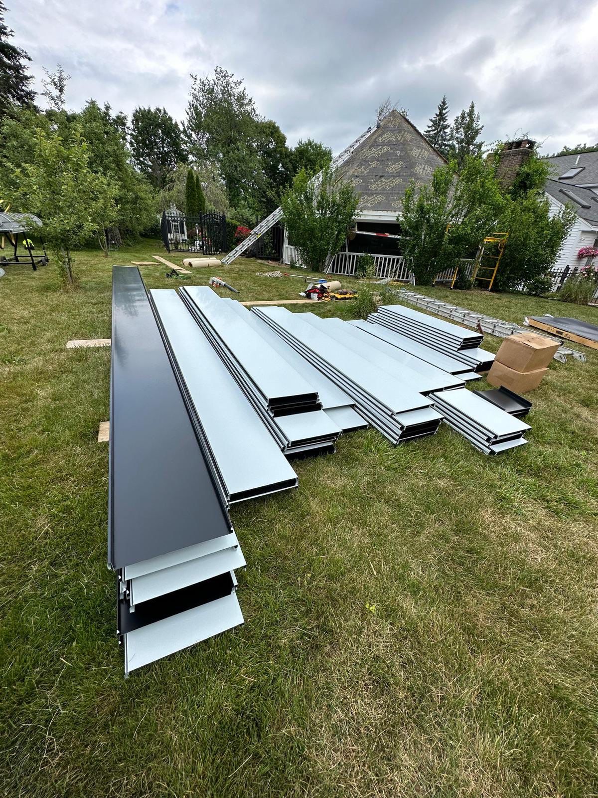 Standing Seam Black Metal Roof- Gazebo by Loyalty Exterior Solutions 