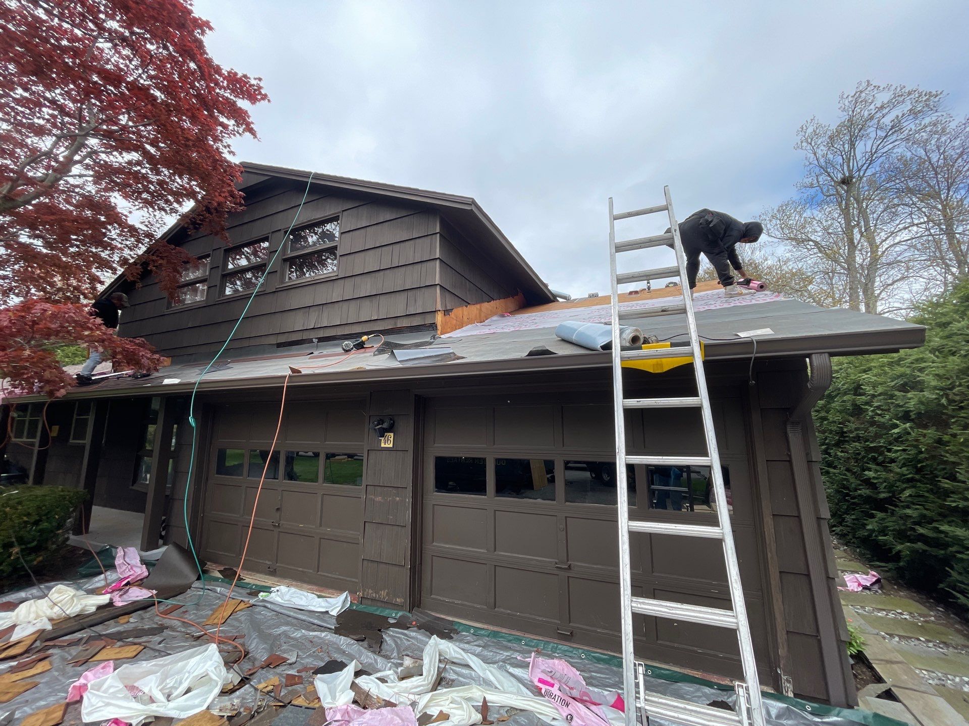 Residential Roof Replacement and Plywood Sheathing Repair in Torrington by A Plus Exterior