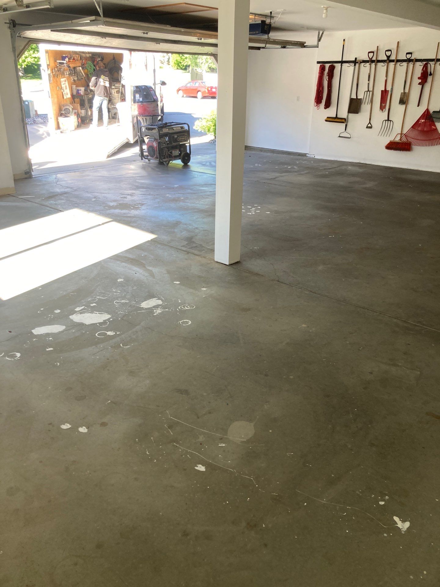 Garage Transformation using Pecan by Croc Coatings, LLC