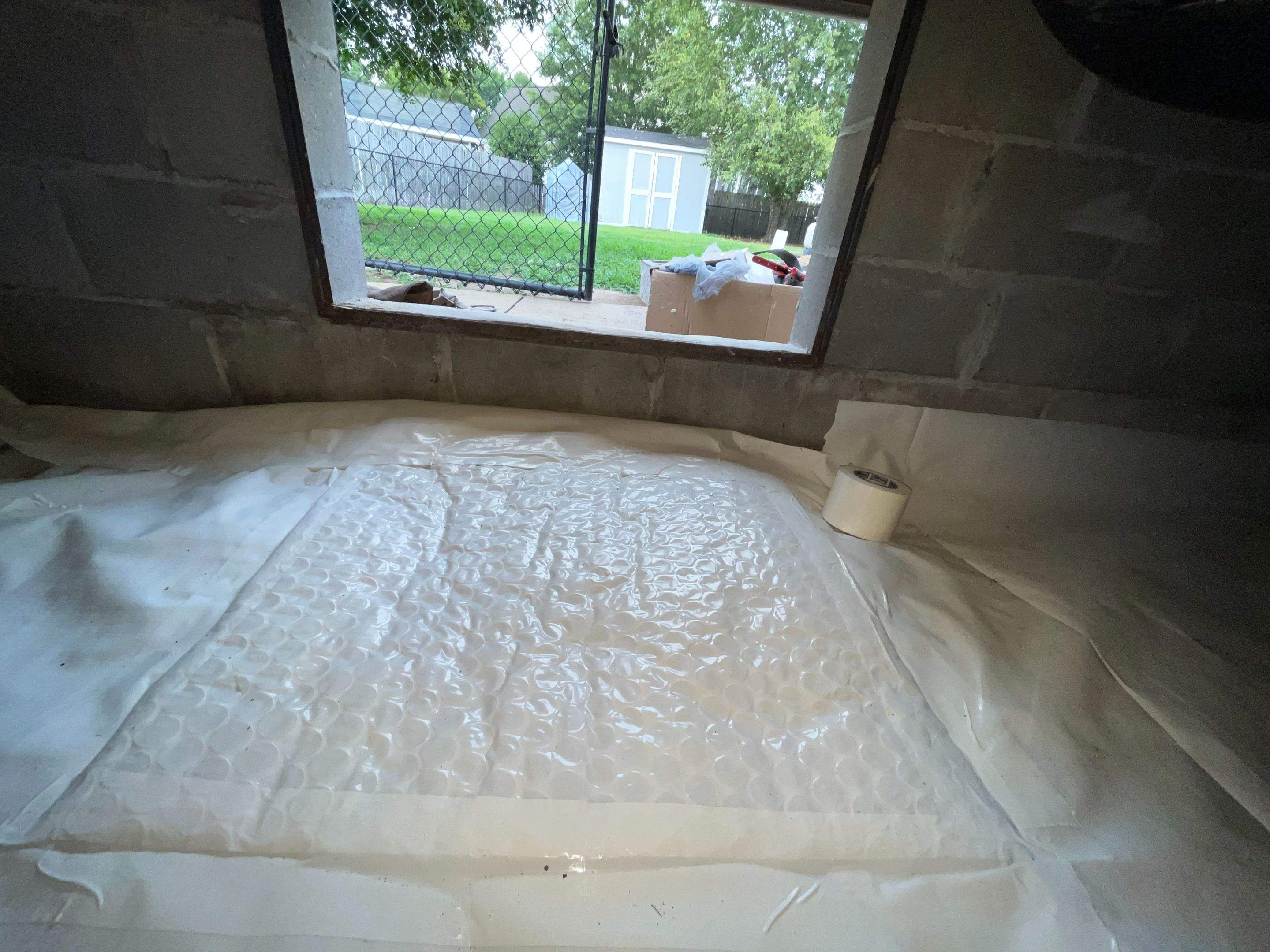 Dehumidifier and Moisture Barrier Install using 14Mil Moisture Barrier by Impact Crawlspace