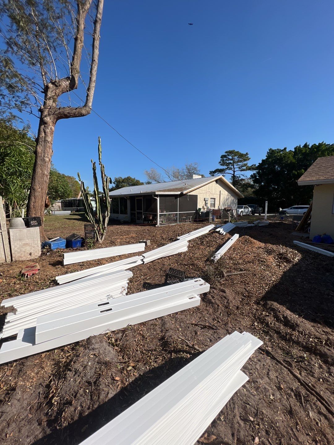 Sarasota, Florida 6 ft. Tall White Vinyl Privacy  by Asap fence and gates, LLC