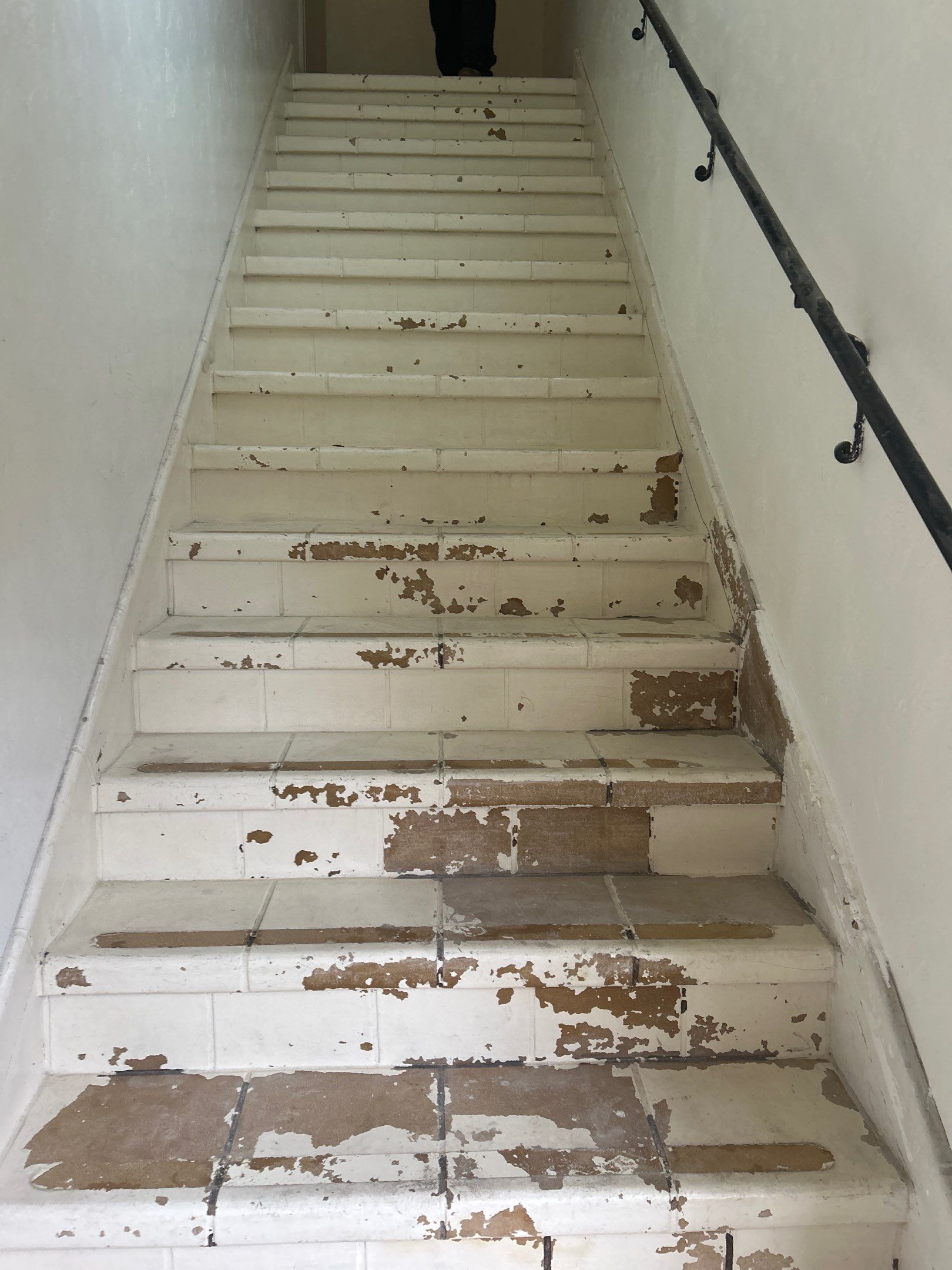 Sandblasting Paint Off Interior Staircase In Los Angeles, CA by La Power Washing Inc