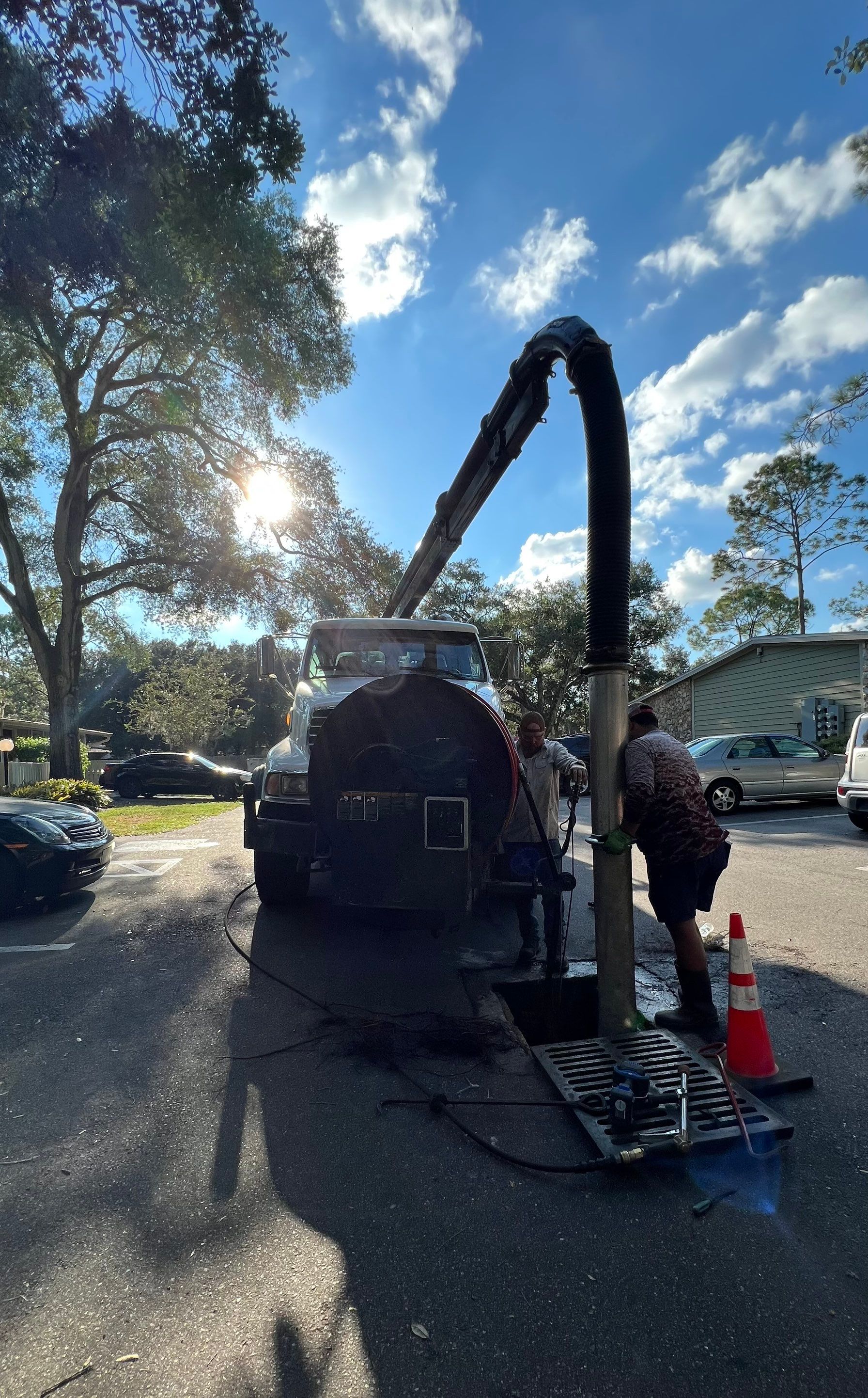 Apartment Complex Storm Water System Cleaning and Maintenance by APS Power & Water