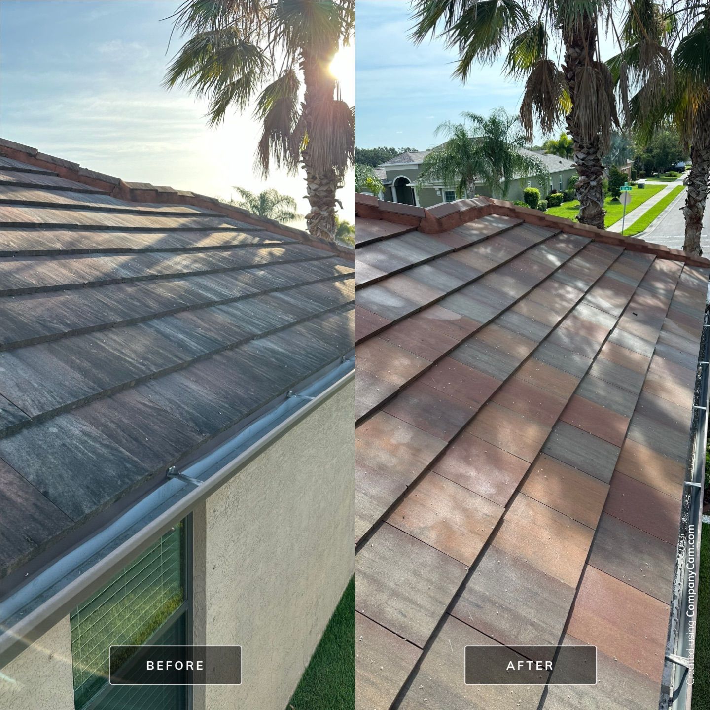 🏡 Tile Roof Cleaning – Gamble Creek Estates, Parrish, FL by Sunshine AquaWash