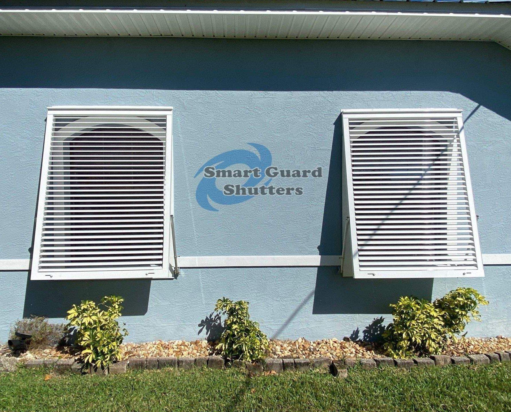 Hurricane Protection in White by Smart Guard Shutters