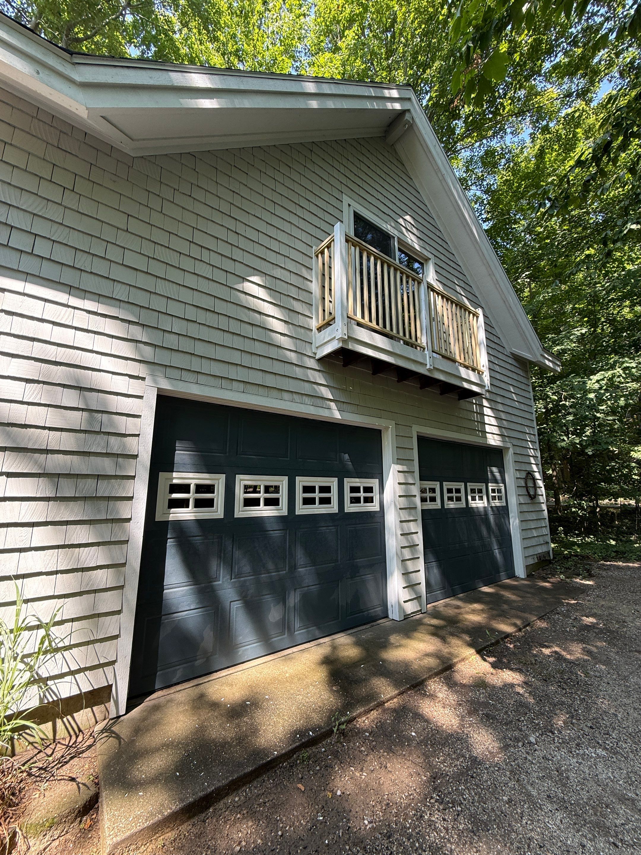 Lakefront Deck Pressure Washing, Exterior Wood Staining, and Painting in West Olive MI by Gordon Painting