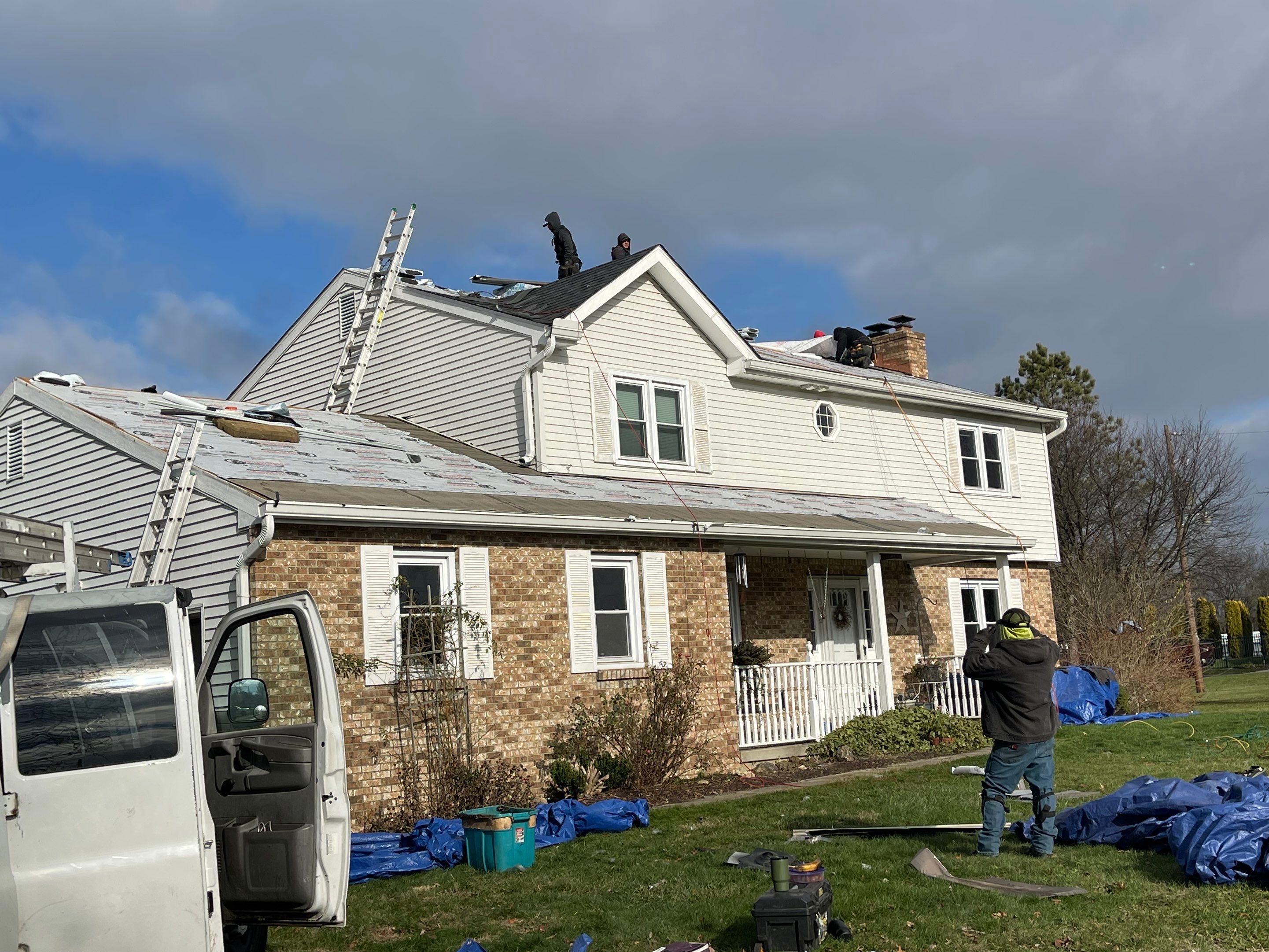 Ready for Solar!  Residential Roofing Installation using IKO dimensional shingles by SOS Home Ohio 