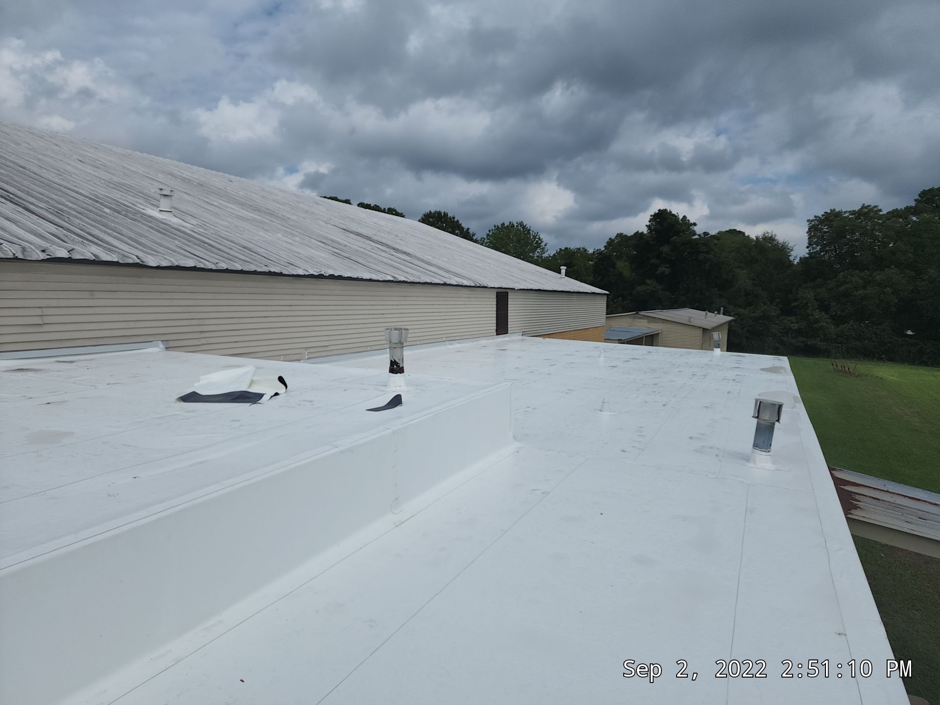 Commercial Roofing Installation using 60 mil PVC by Hostetler Roofing