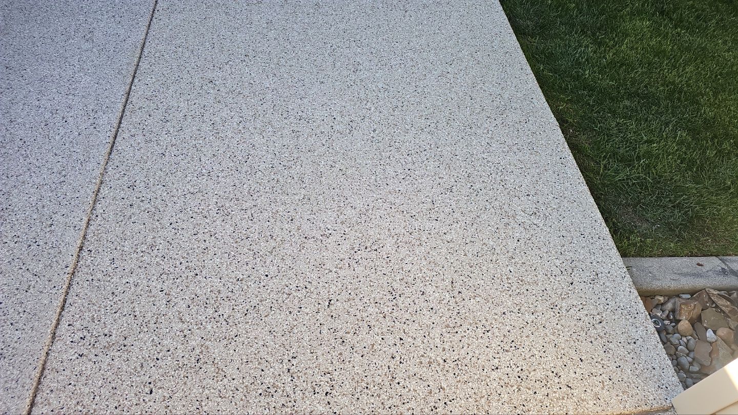 Patio Transformation using Driftwood by Croc Coatings, LLC