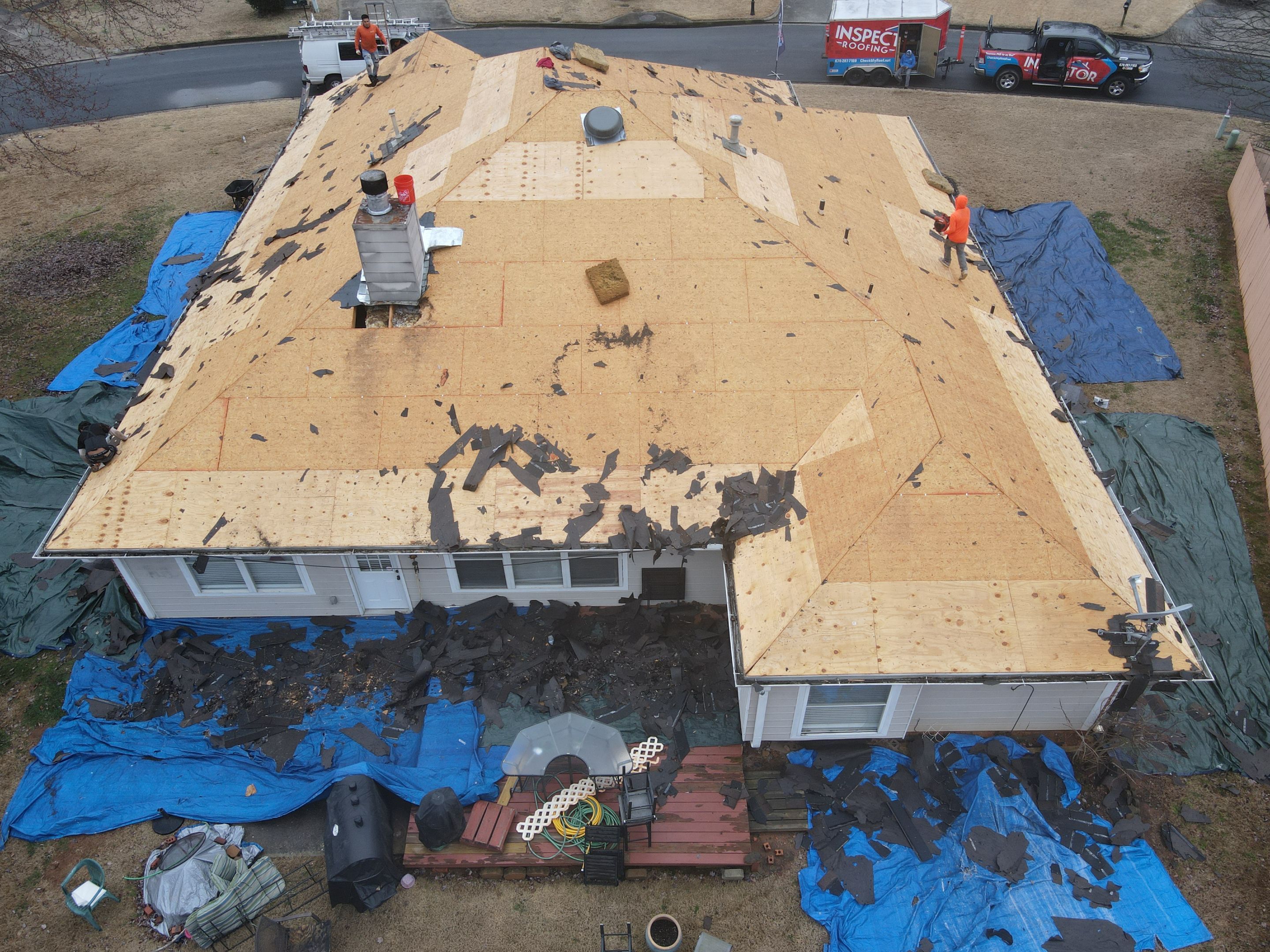 Residential Roofing Installation using Owens Corning by Inspector Roofing and Restoration