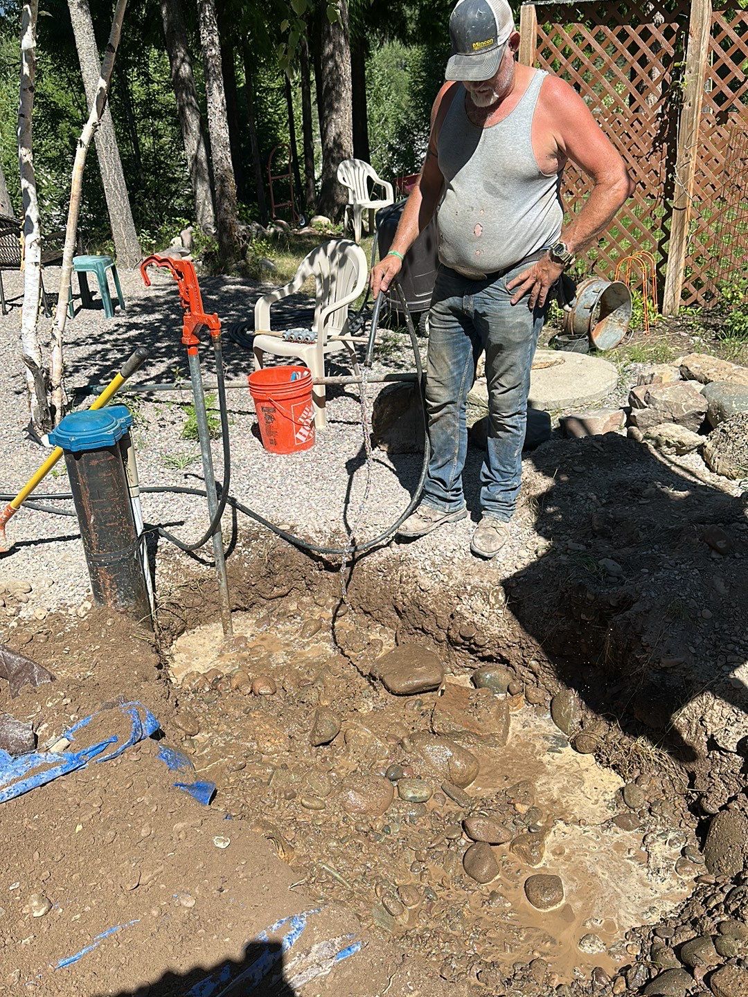 Replace non-functioning yard hydrant by Alto Well and Pump, LLC