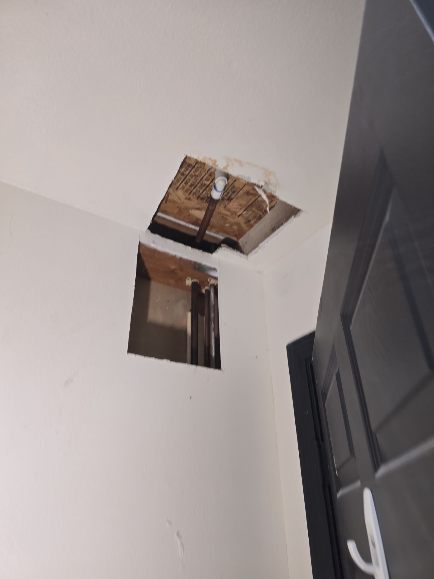 Installation of New Piping in Ceiling by Us Plumbing 