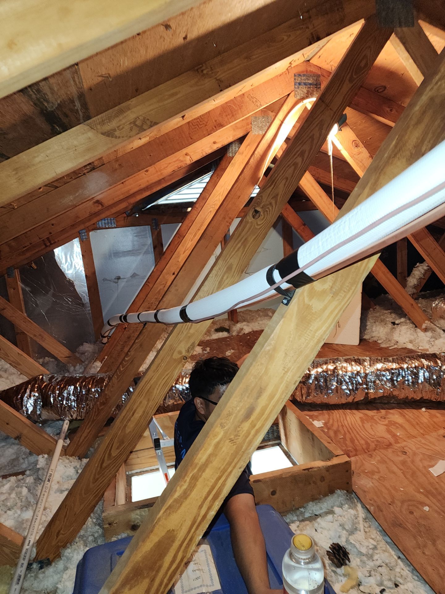 New system install with ductwork in Luray by Elemental Heating and air conditioning LLC