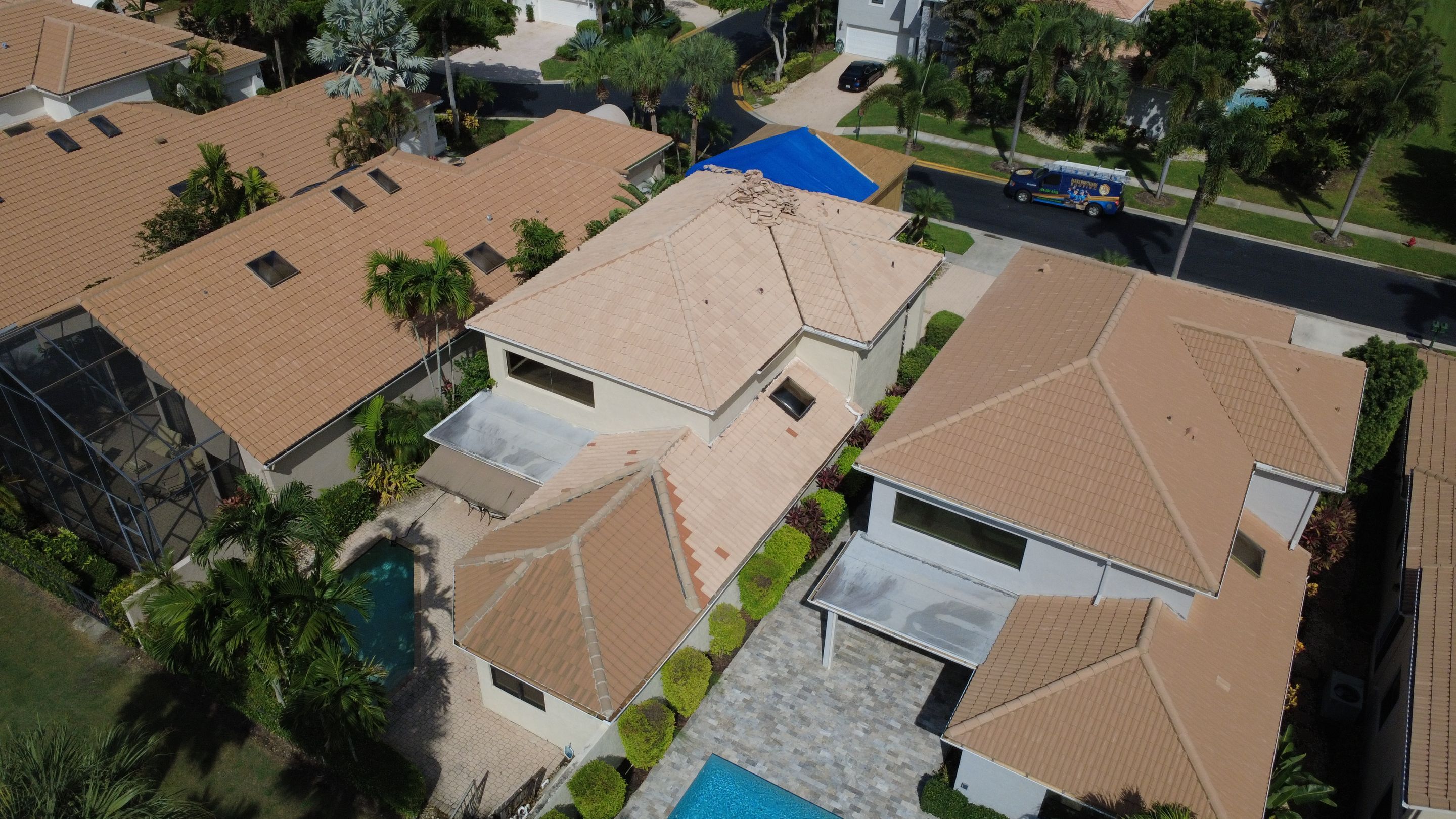 Residential Roofing Installation using Eagle Roofing Tile by BLUES BROTHERS ROOFING