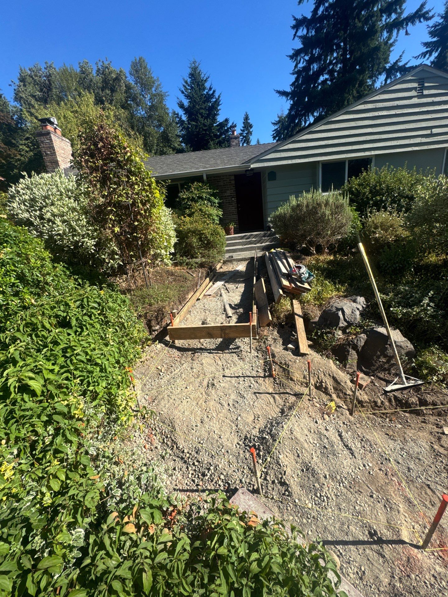 Front Driveway & Stairs Concrete Renovation | Kenmore  by Jireh Asphalt & Concrete Inc 