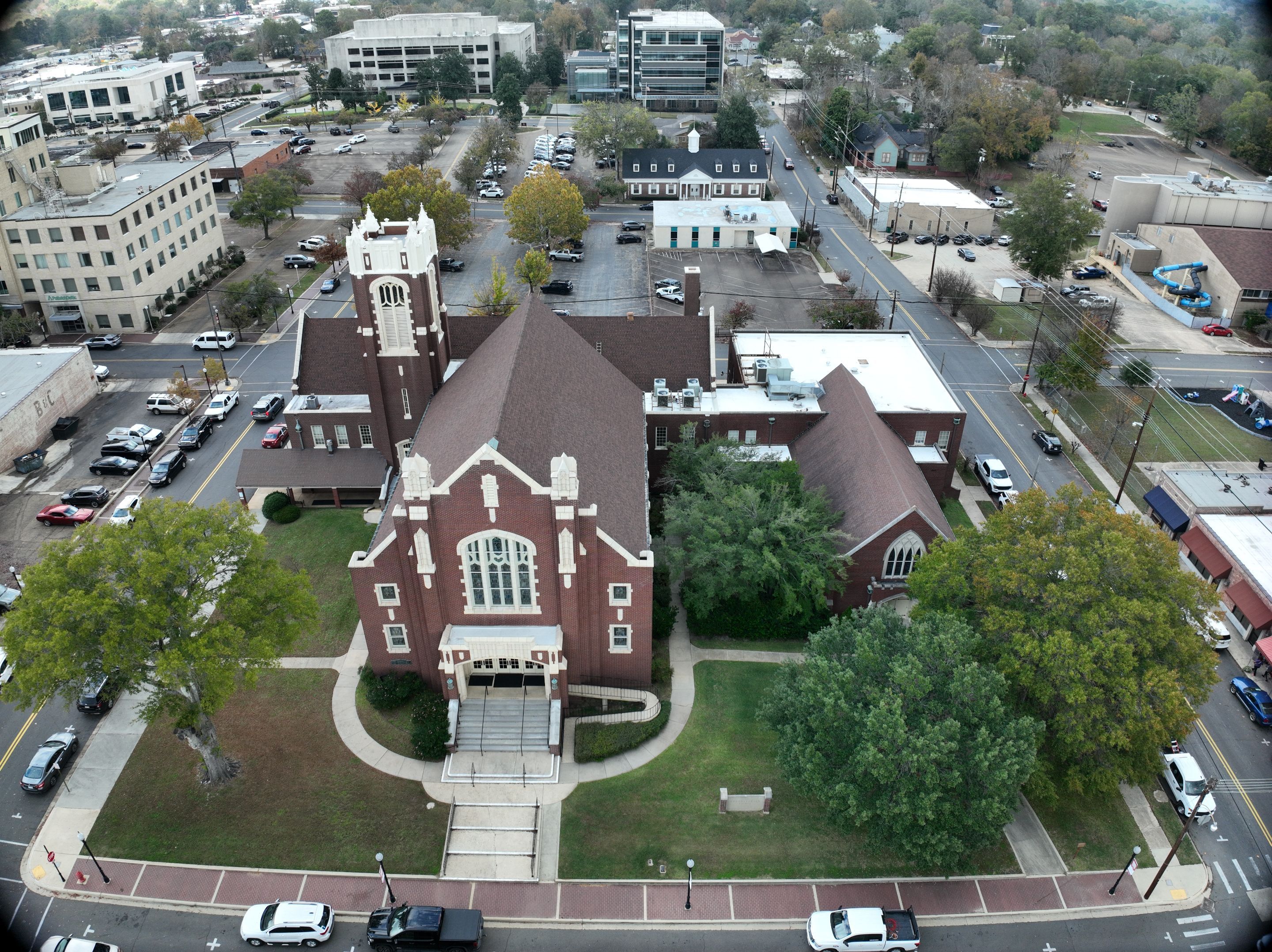 Commercial Roof Replacement using Malarkey Vista Shingles and 50 mil PVC by Hostetler Roofing