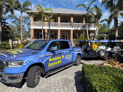 2-Story House Wash and Garage Pressure Washing in Palmetto, FL