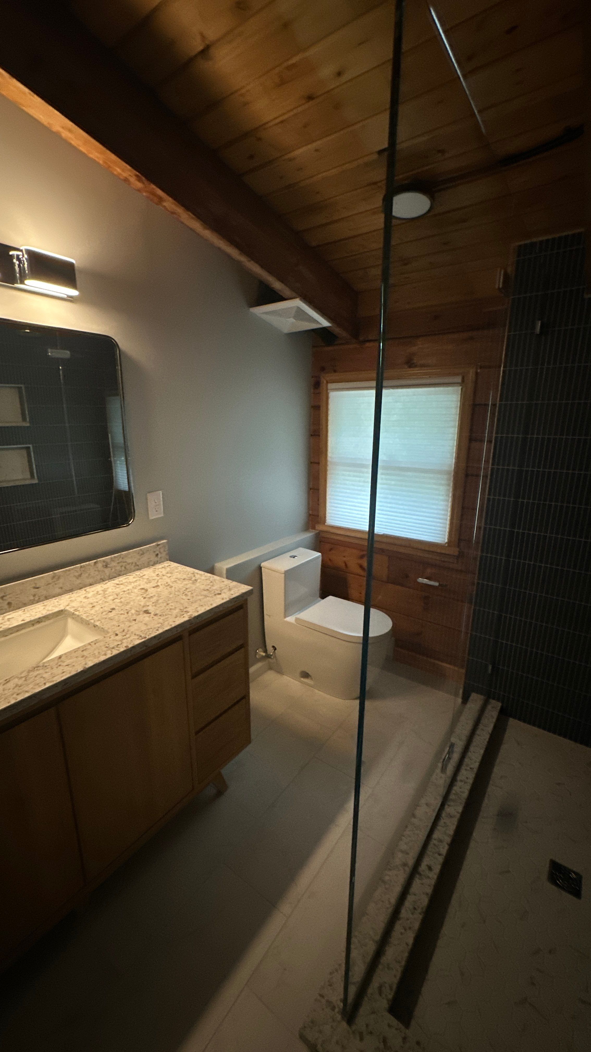 Brandt Double Bathroom Remodel by Integrity Tile and Home LLC