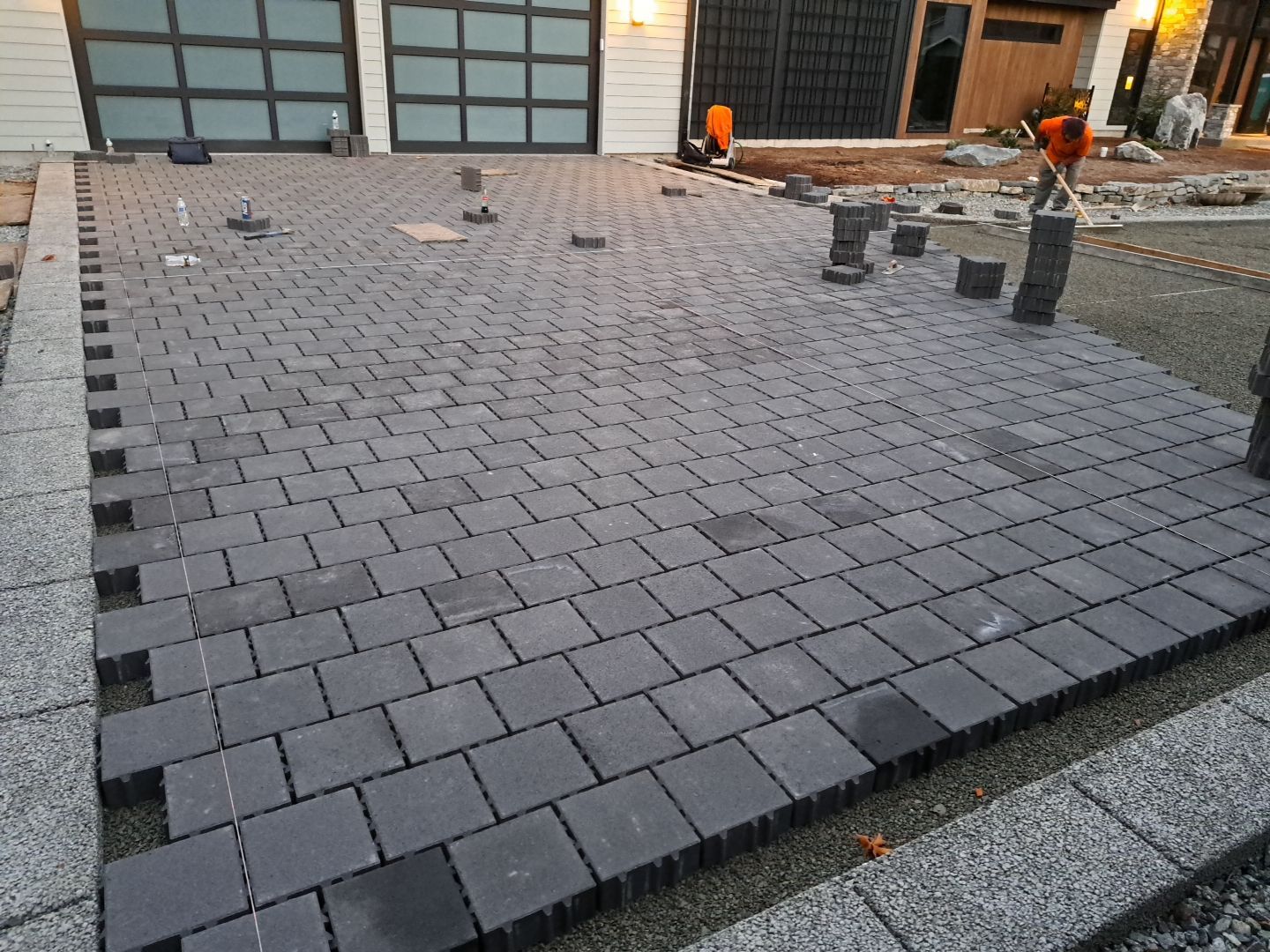 Permeable Pavers Driveway by Jireh Asphalt & Concrete Inc 