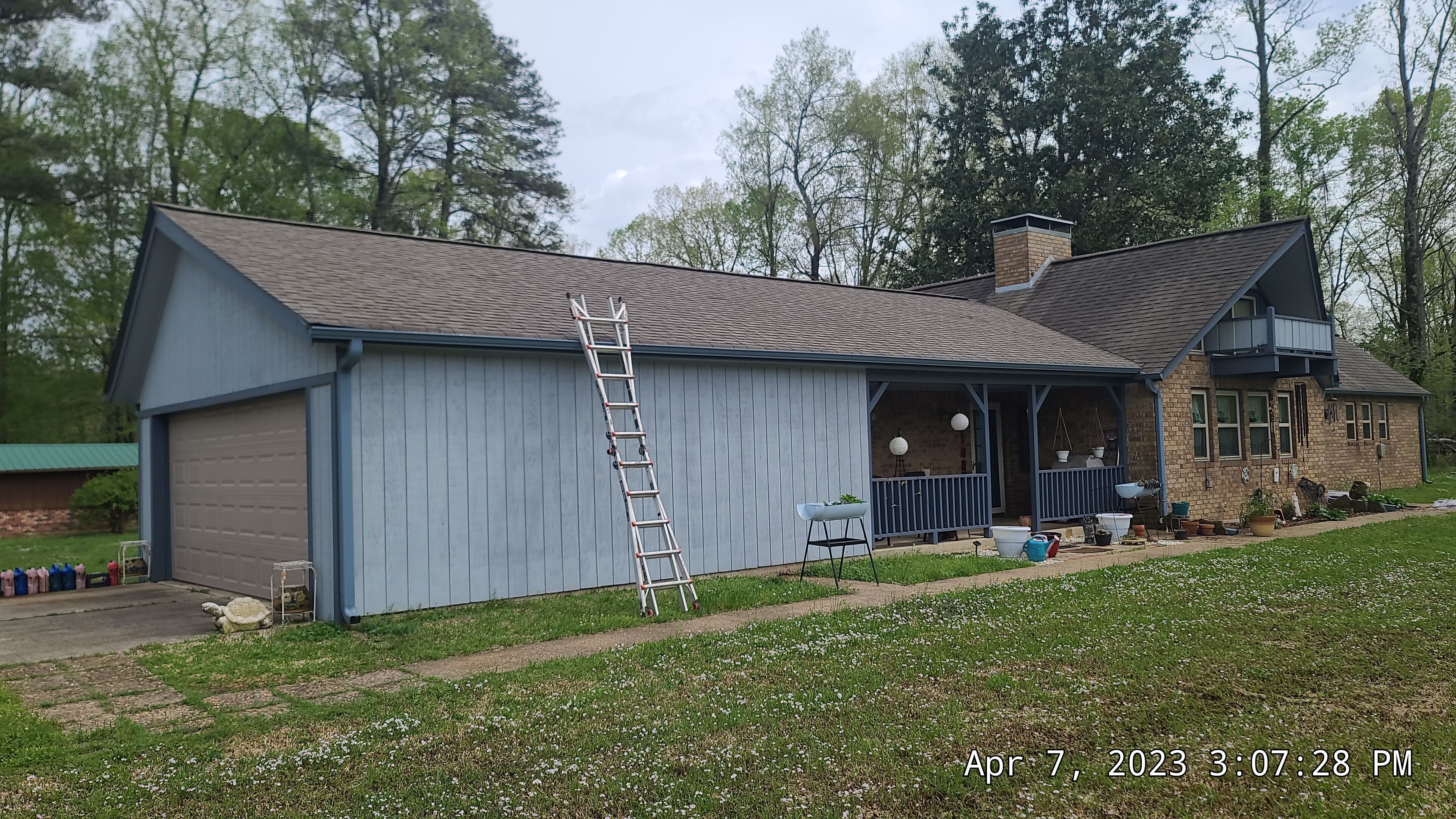 Residential Roofing Installation using 50 mil PVC by Hostetler Roofing