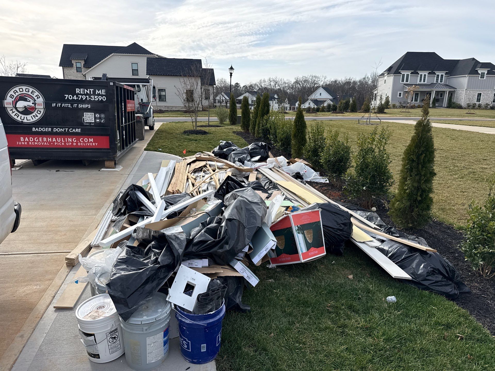 Project in Marvin by Badger Hauling