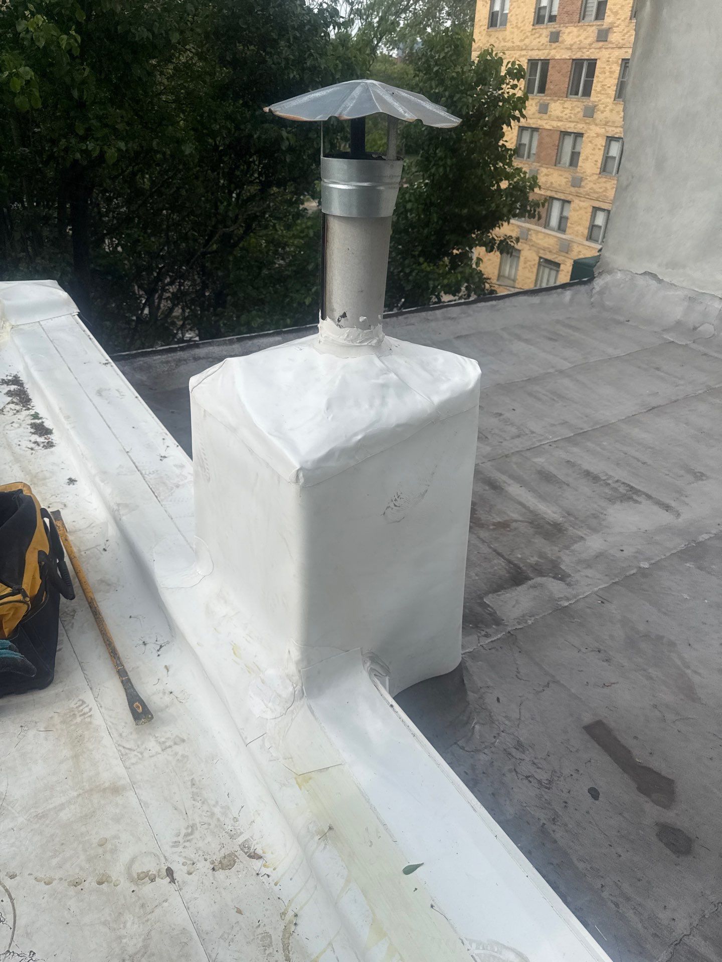 Roof Replacement and Custom Trex Roof Top Deck Project in Philadelphia, Pennsylvania by Philadelphia Quality Roofing